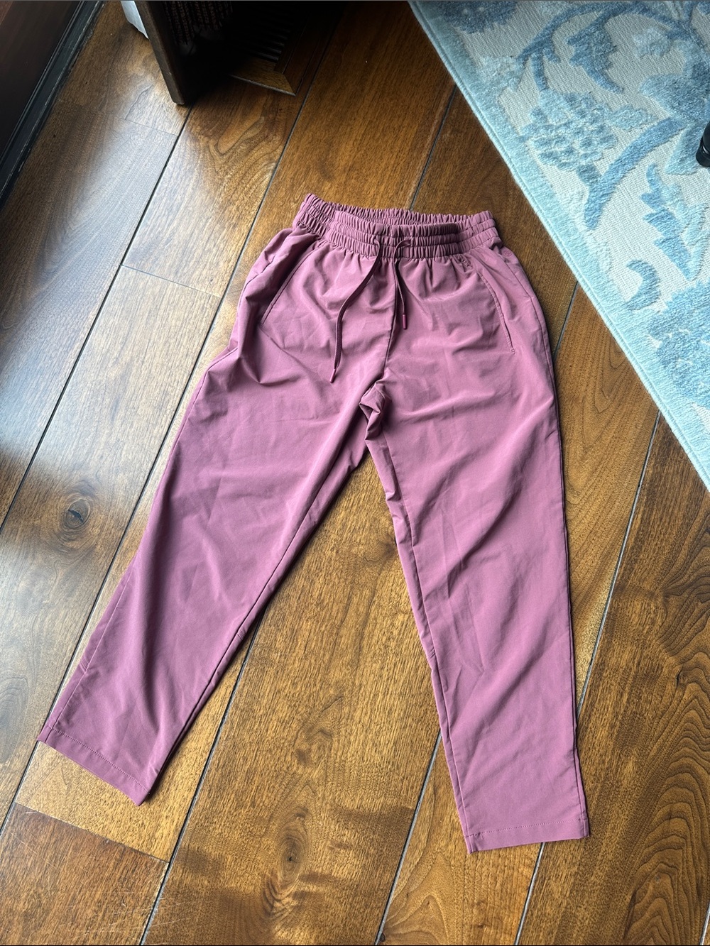 Zella Mauve Drawstring High-Rise Jogger Pants